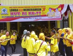 MERIAHKAN HUT KE-77 RI-DPD Golkar Kalteng Gelar Beragam Lomba