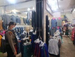 Sambangi Pasar Besar, Personel Samapta Ingatkan Waspada Kriminalitas