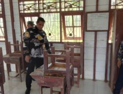 Pj Bupati Tinjau SDN 1 Riam  “Banyak Perusahaan tapi Meja dan Kursi Sekolah Pada Bolong” 