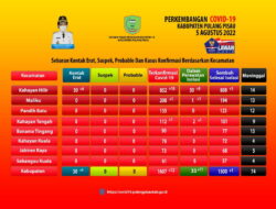 Melonjak Lagi, 12 Warga Pulpis Terkonfirmasi Positif Covid-19