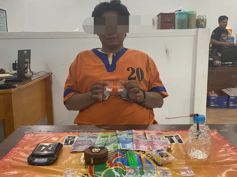 Satresnarkoba Tangkap F karena Miliki 4,32 Gram Sabu