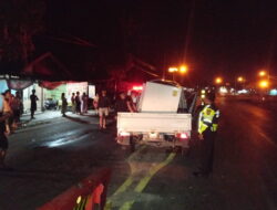 Mengantuk, Hantam Barrier, Sopir Pikap Tewas Mengantuk, Hantam Barrier, Sopir Pikap Tewas