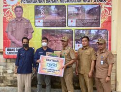 Aruta Di Landa Banjir, PT Korintiga Hutani Salurkan Bantuan 