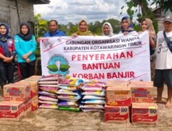 GOW Kotim Distribusikan Bantuan ke Korban Banjir