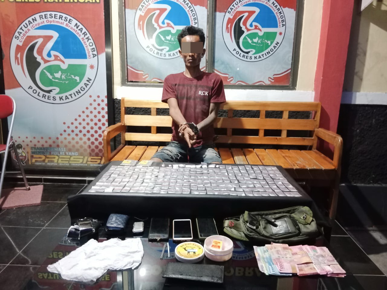 Tangkap Pengedar di TSG, Polisi Amankan 93,99 Gram Sabu