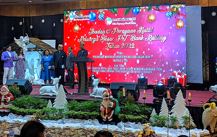 Perayaan Natal Keluarga Besar Bank Kalteng Meriah