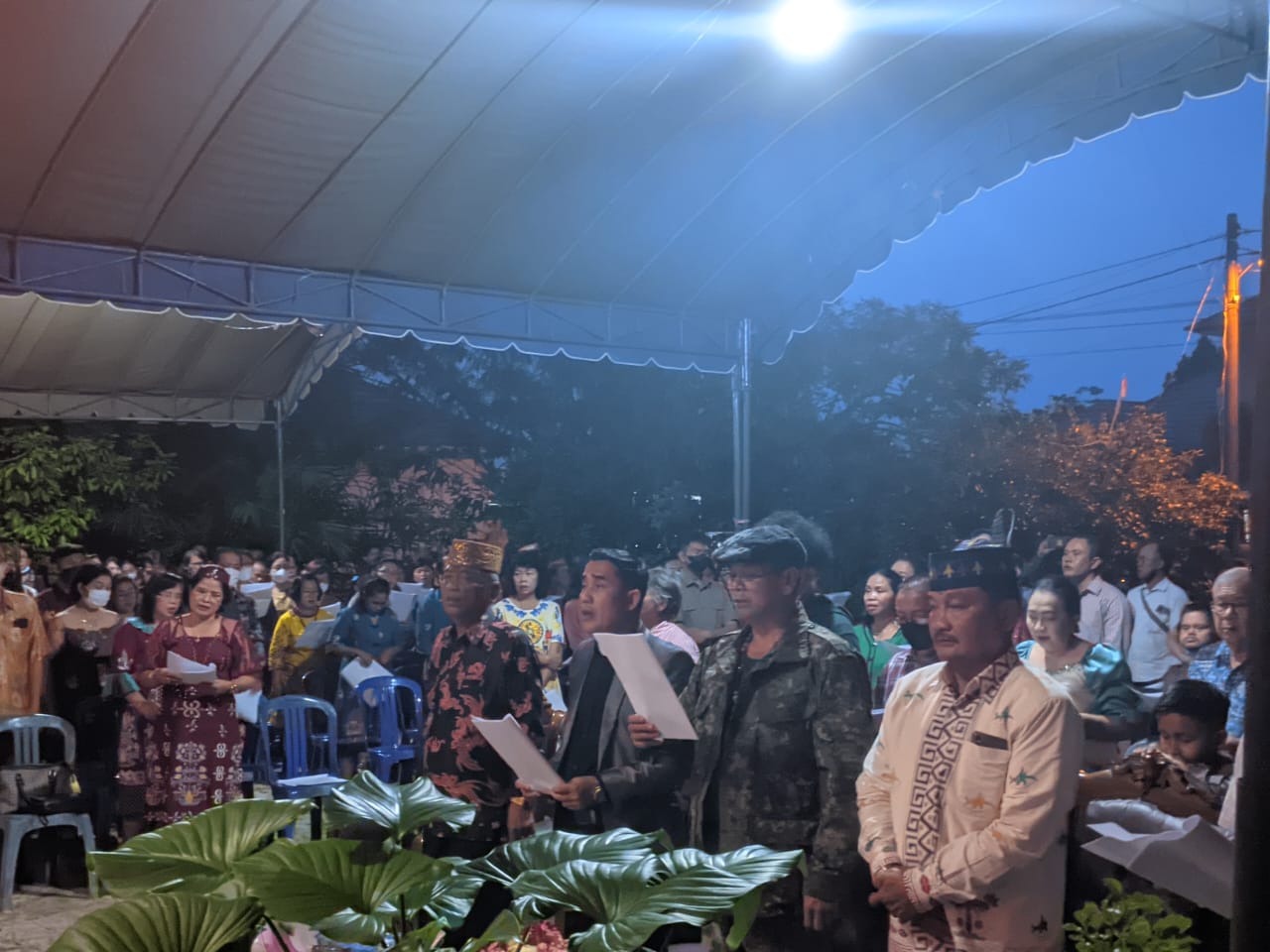 Kesederhanaan dalam Perayaan Natal Perkumpulan Dayak Uut Danum Tambun Bungai