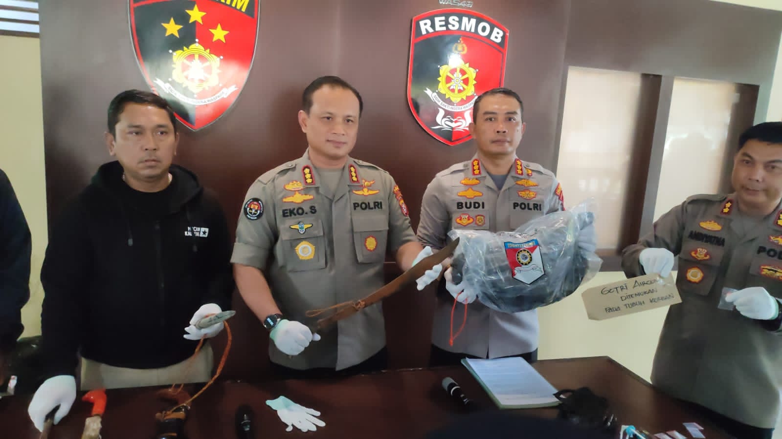 6 Terduga Pembunuh Aipda Andre Wibisono Ditangkap