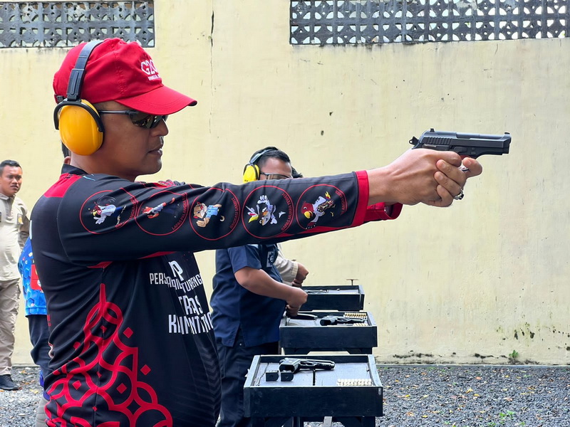 Lapas Palangka Raya Menembak Bersama Polda Kalteng