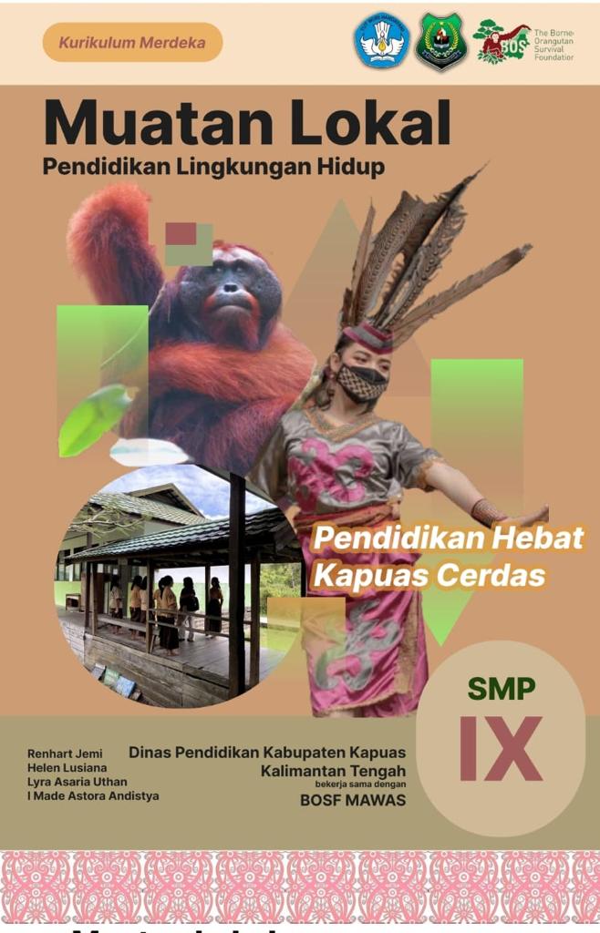 Yayasan Bos Mawas Serahkan Buku Muatan Lokal kepada Bupati Bupati Kapuas