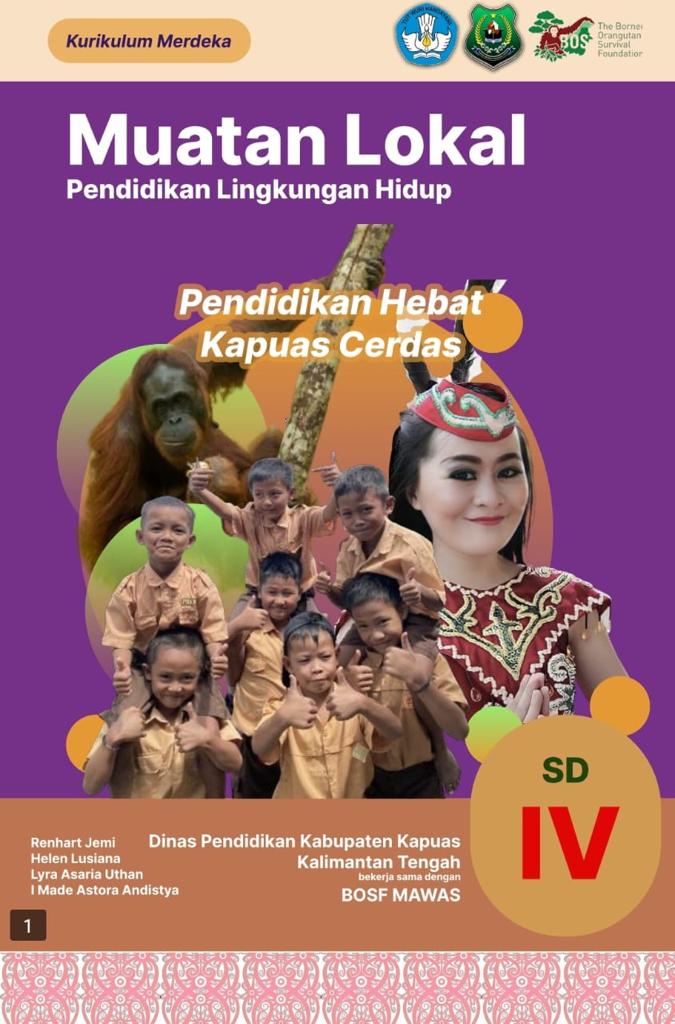 Yayasan Bos Mawas Serahkan Buku Muatan Lokal kepada Bupati Bupati Kapuas