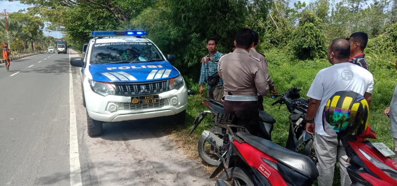 Hantam Buritan Truk, Karyawan Indihome Luka Parah