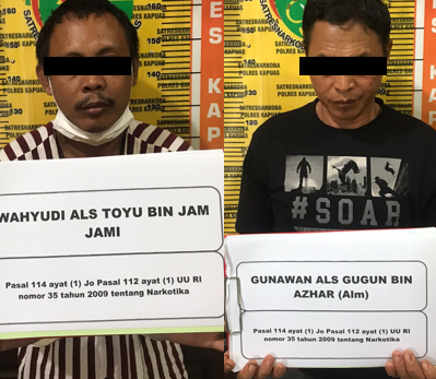 Satresnarkoba Gerebek Rumah Pengedar Sabu Mantangai