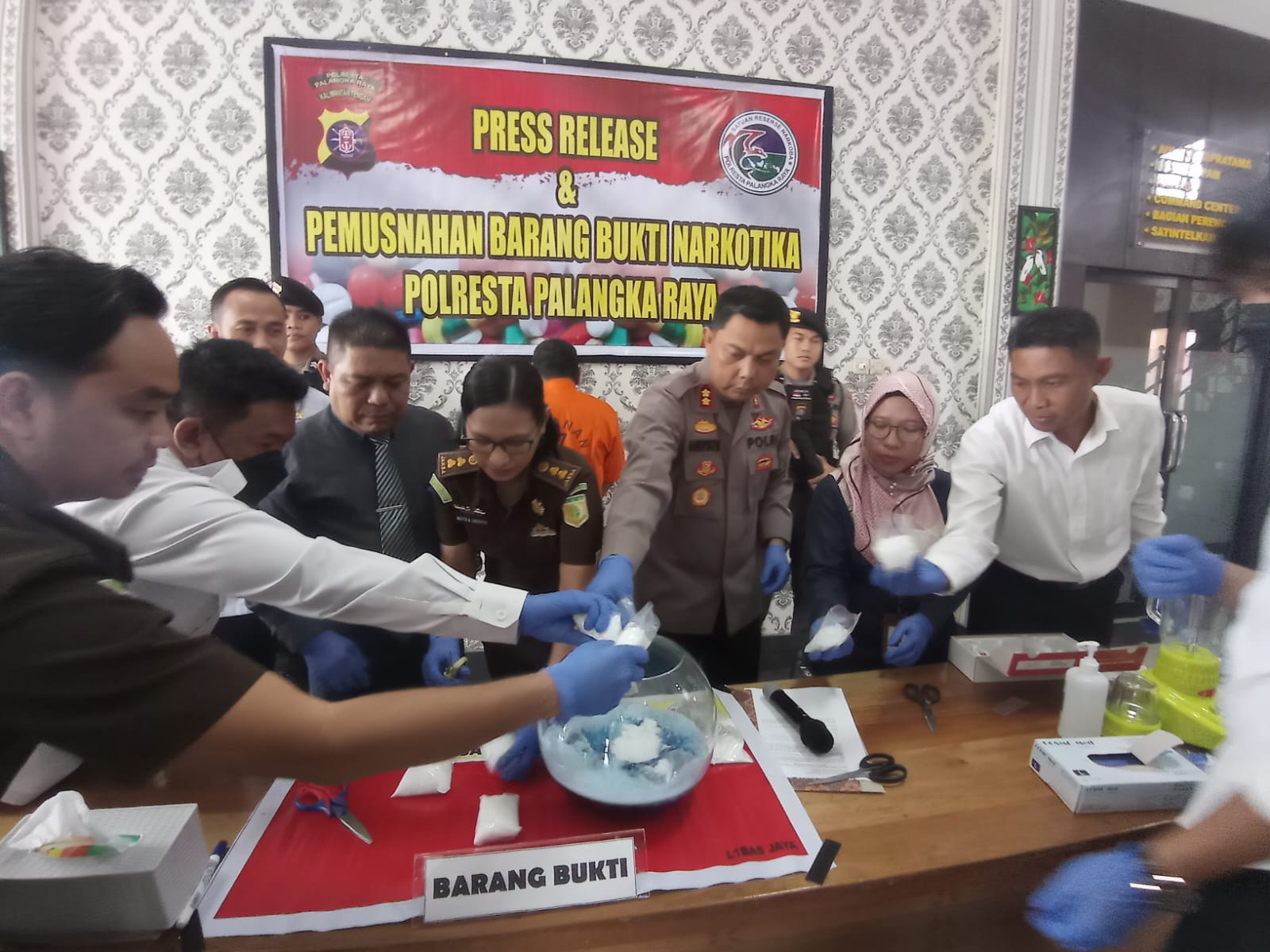 1 Kg Sabu dan Ratusan Butir Ekstasi Dimusnahkan 