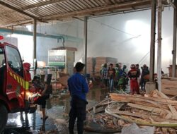 Pabrik Plywood PT. KLS Terbakar, Satu Tewas dan 2 Luka Bakar