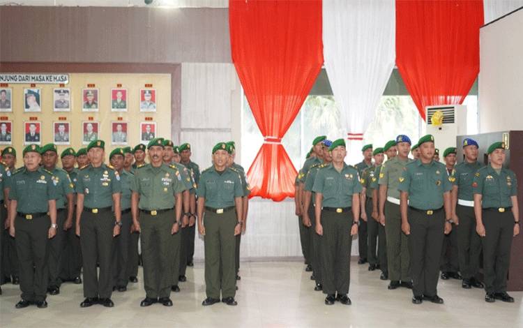 23 Prajurit TNI Kodim 1016 Naik Pangkat