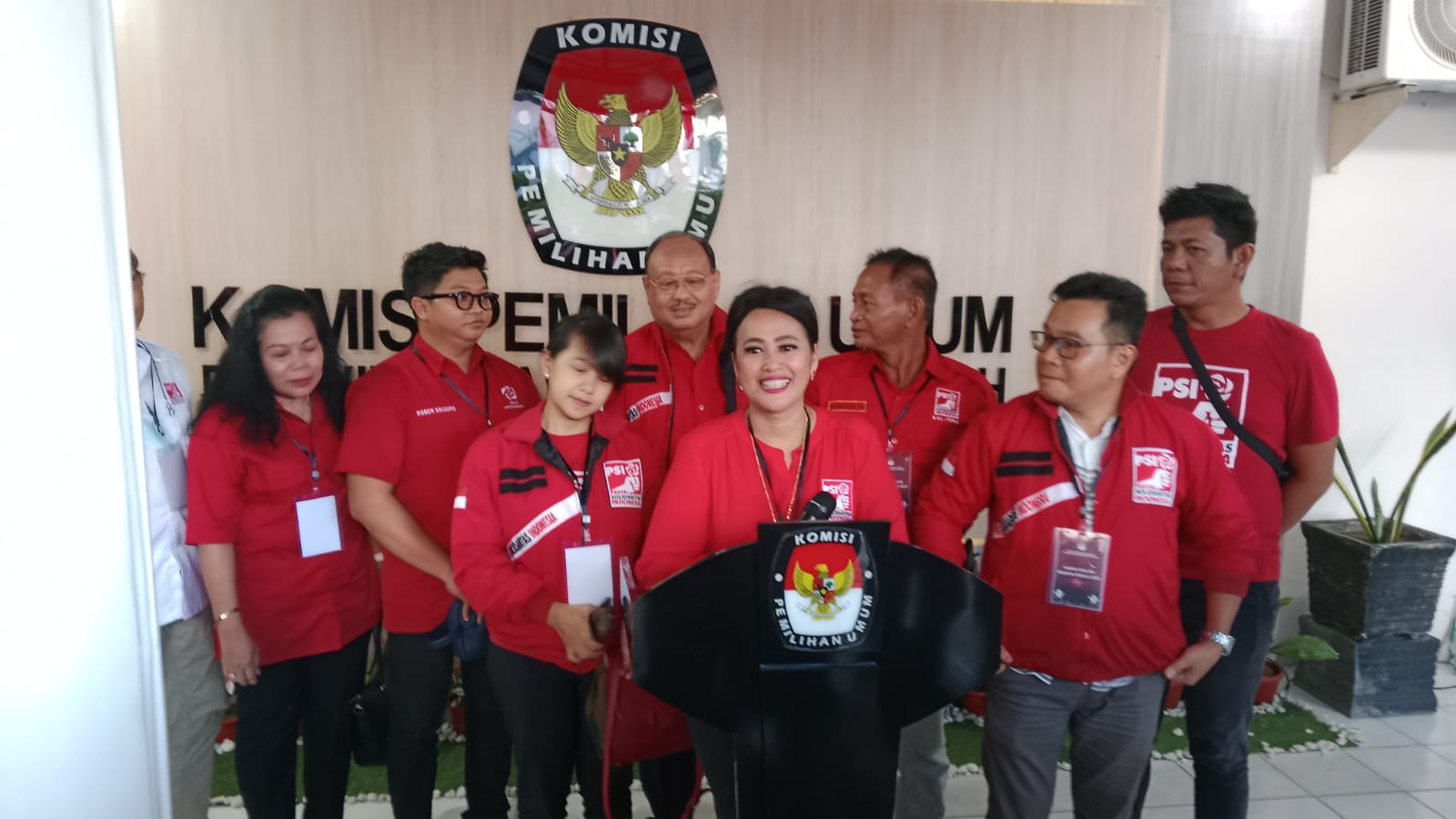 HADAPI PILEG 2024-Bacaleg PSI Resmi Mendaftar ke KPU