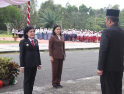 Bupati Pulpis Pimpin Apel Gabungan Peringatan Hari Otonomi Daerah dan Hardiknas 2023