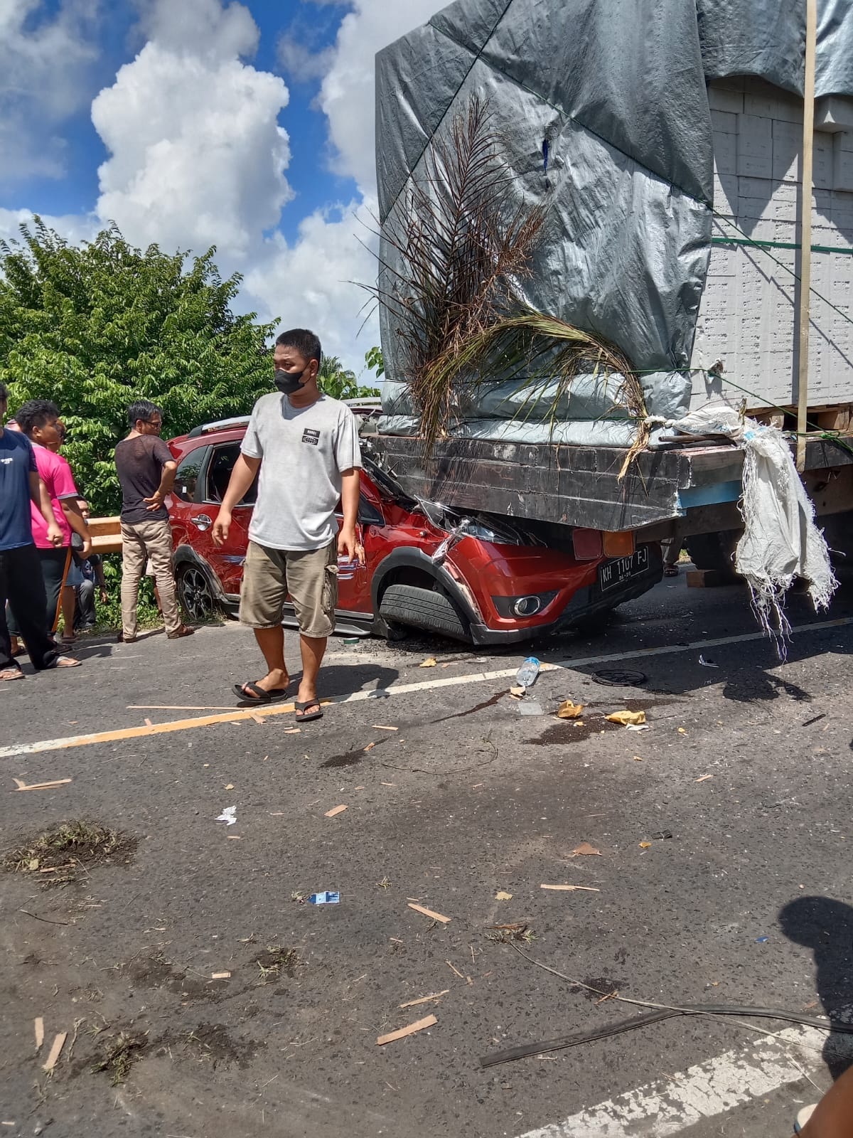 Laka Beruntun Jembatan Katingan