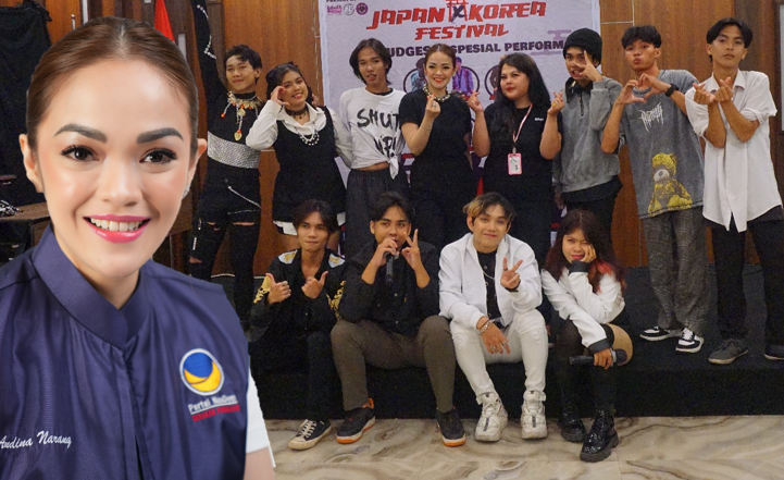 Seru saat Andina Narang Hadiri Festival Japan X Korea
