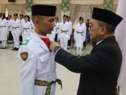 Sekda Pulpis Kukuhkan Paskibraka Tingkat Kabupaten Pulpis Tahun 2023