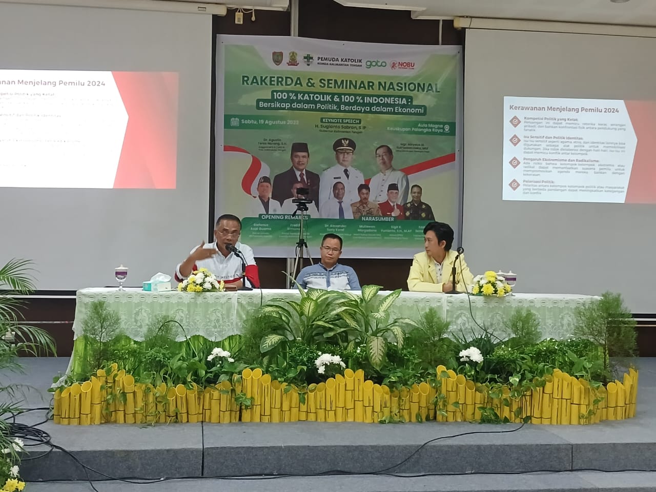 Ketua DPRD Palangka Raya minta Pemuda Katolik jadi Penyejuk Pemilu 2024