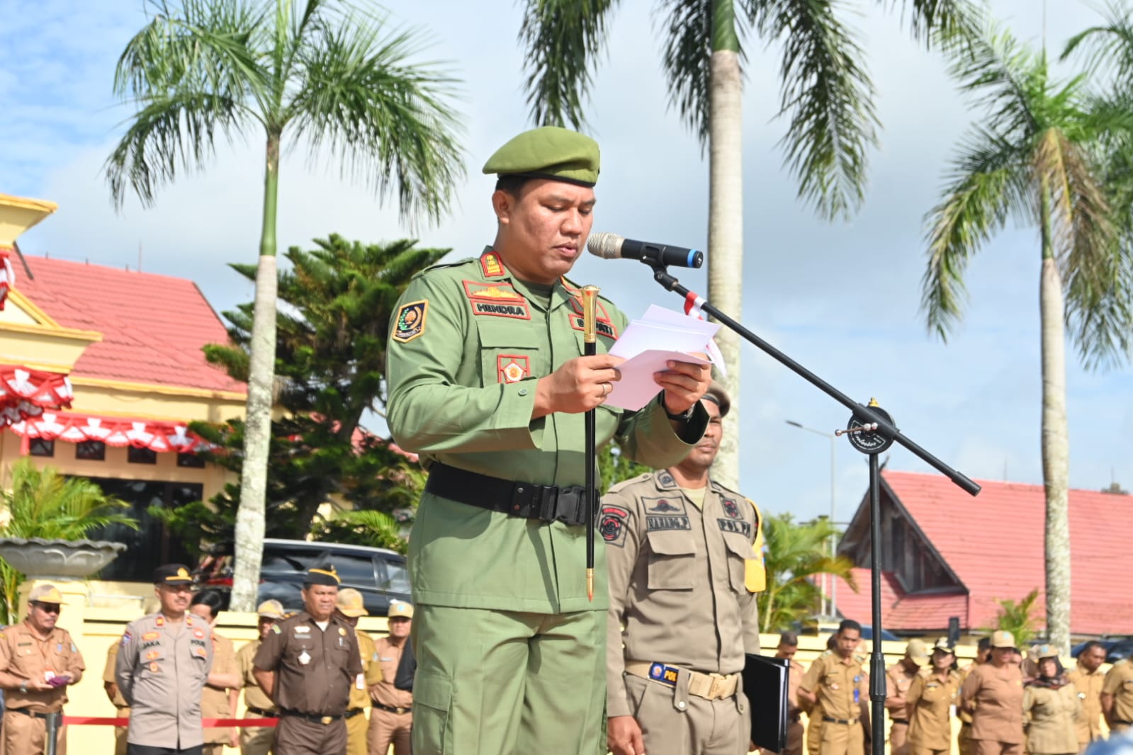 Bupati Lamandau: Satlinmas Garda Terdepan Sukseskan Pemilu 2024