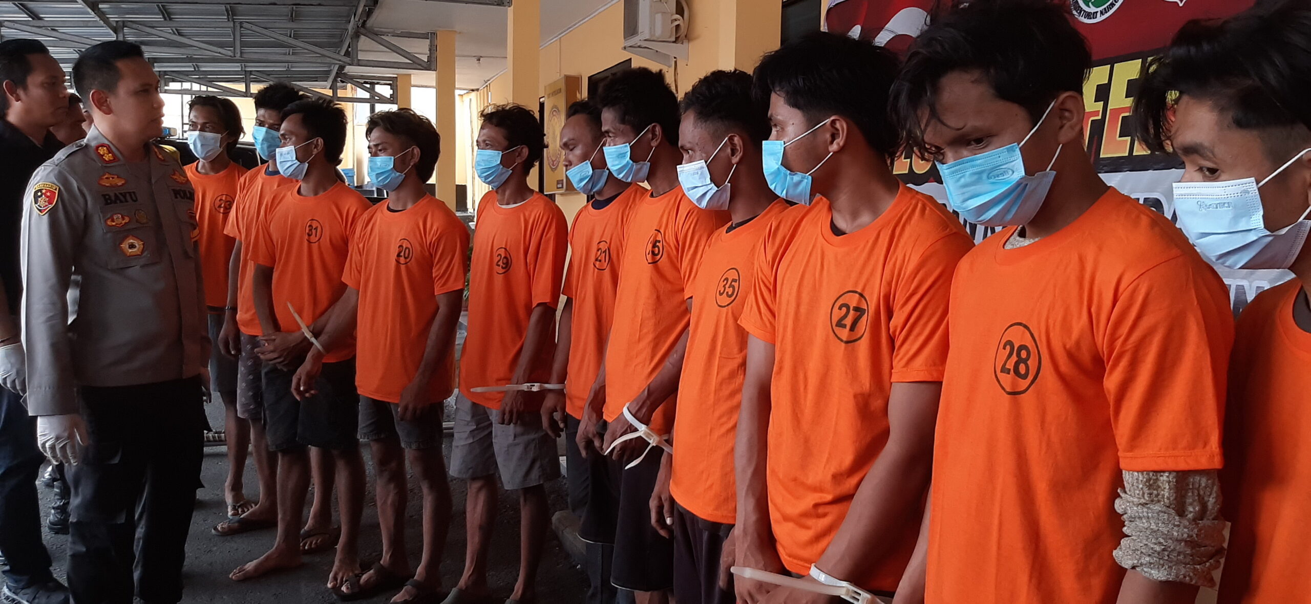 Polres Kobar Tangkap 12 Tersangka Pencurian TBS 