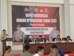 Sekda Pulpis Hadiri Rakorlintas Kesiapan Pemilu 2024