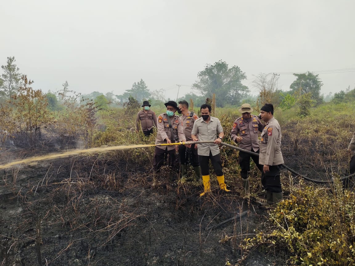 Ketua DPRD Pulpis Turut Padamkan Karhutla
