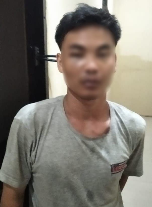 Polsek Pahandut Amankan Tersangka Pencurian HP