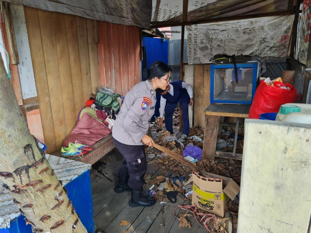 Bhabinkamtibmas Hilir Sper Temukan Anak Telantar