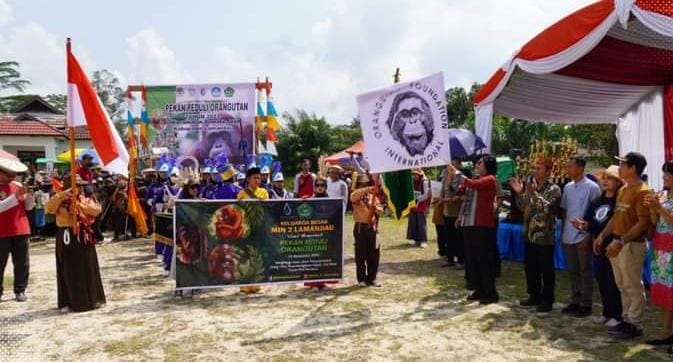 Pj Bupati Lilis Suriani Hadiri Pekan Peduli Orangutan