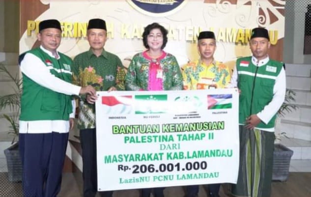 Pj Bupati Apresiasi Giat Penggalangan Dana LazisNU untuk Palestina 