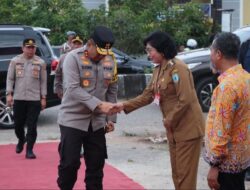 Pj Bupati Lilis Suriani Sambut Kedatangan Kapolda Kalteng