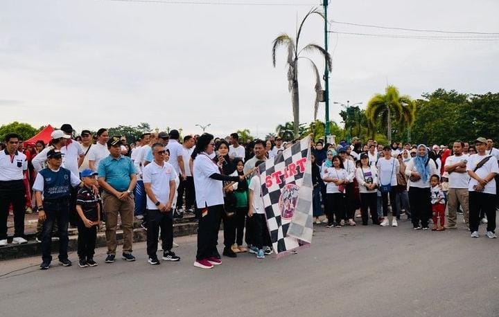 Sambut HUT Korpri, Pemkab Lamandau Gelar Jalan Sehat