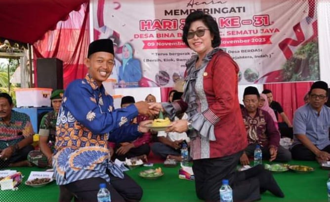 Hadiri HUT Bina Bhakti, Pj Bupati Lamandau Ajak Masyarakat Bersinergi Bangun Desa