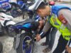 Satlantas Polresta Buru Pengguna Knalpot Brong