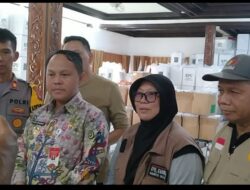 Gudang Logistik KPU Barsel Terendam Banjir