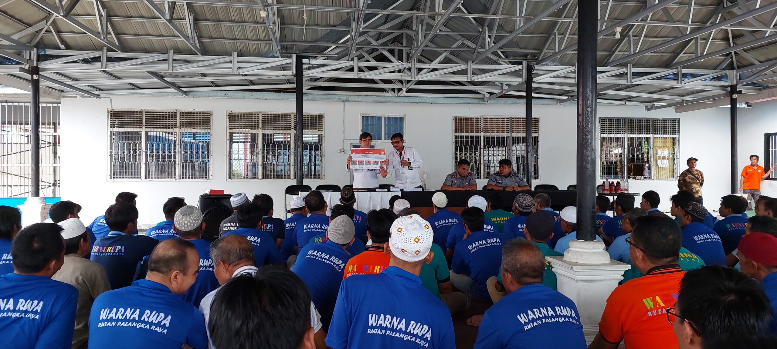 Ratusan WBP Rutan Palangka Raya Ikuti Sosialisasi KPU