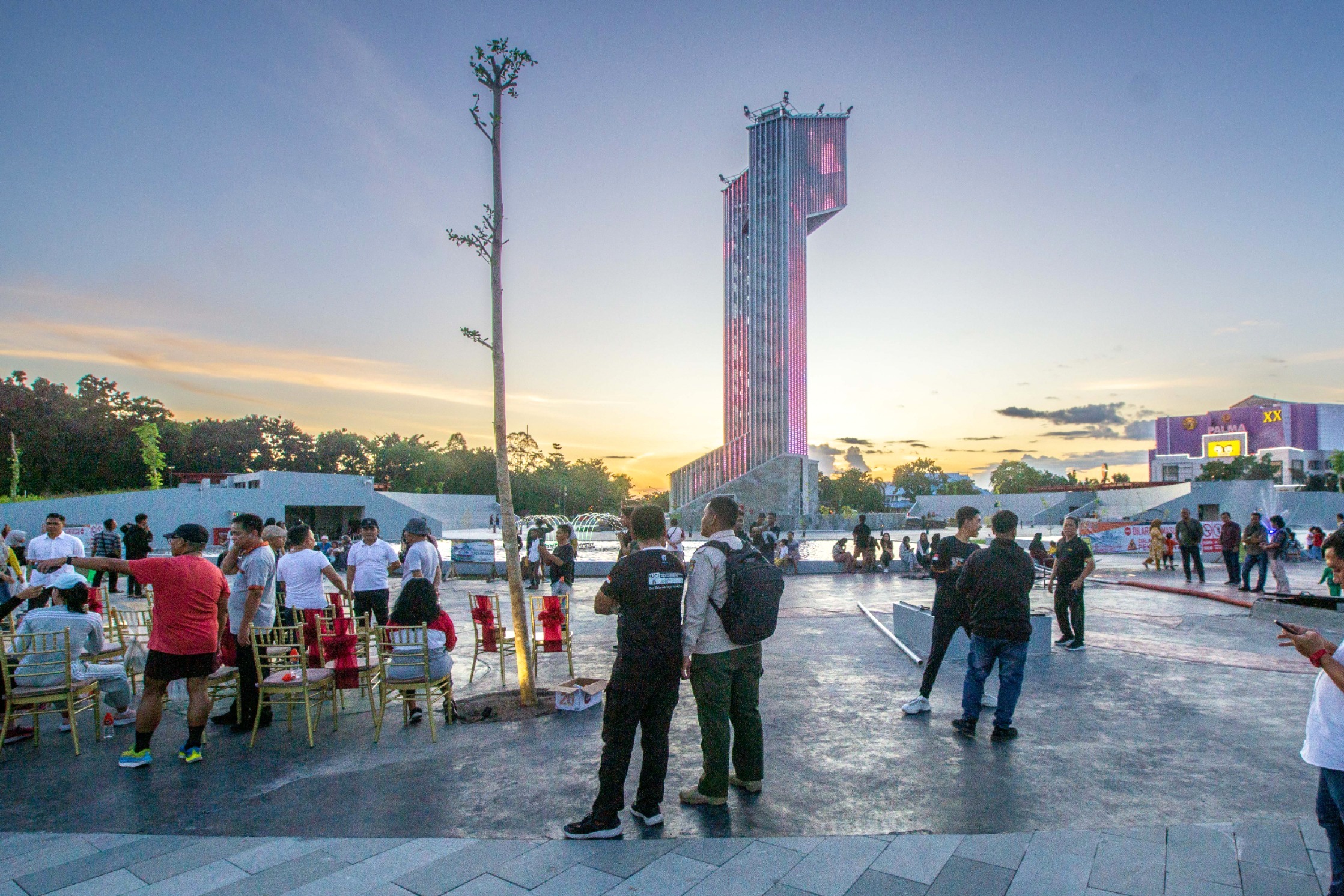 Masyarakat Diminta Jaga Kebersihan Bundaran Besar 