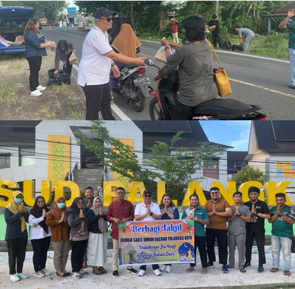 RSUD Kota Palangka Raya Berbagi Takjil di Jalan Trans Kalimantan