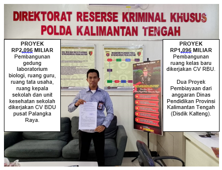 2 Proyek SMAN Gumas Dilaporkan ke Polda