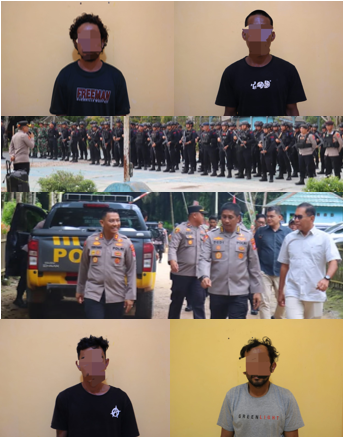 Polsek Pangkalan Banteng Diserang 4 OTK Bersajam 
