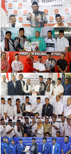 LANJUTKAN KALTENG BERKAH-Rahmat Hamka Daftar Bacagub di 7 Partai