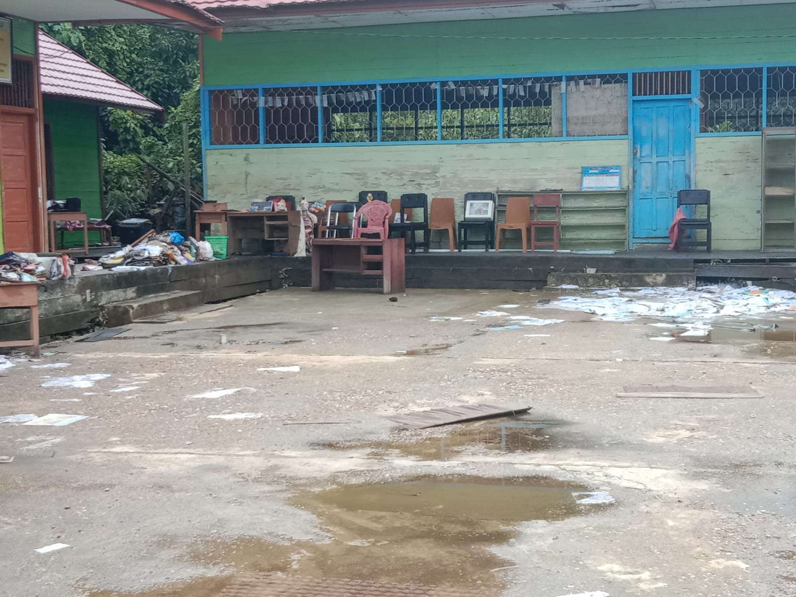 Pasca Banjir, SDN Puruk Cahu Seberang 1 Perlu Penanganan