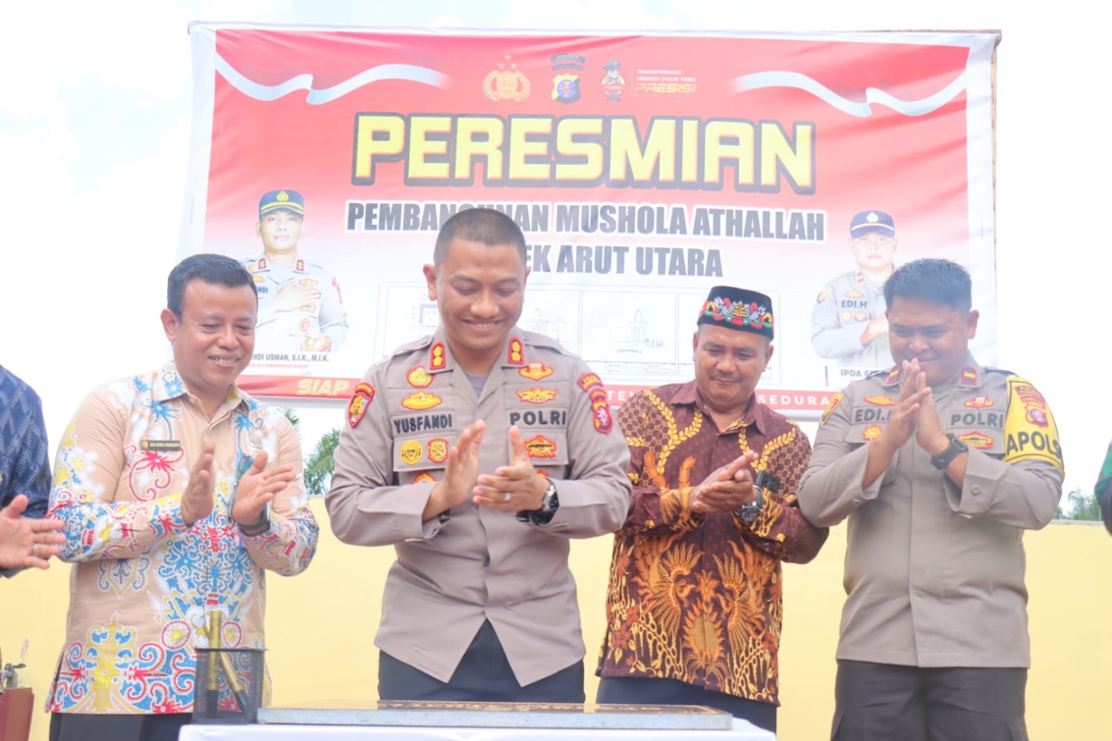 Kapolres Kobar Resmikan Musala Athalla Mapolsek Aruta