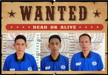 3 Tahanan Lapas Sukamara Kabur