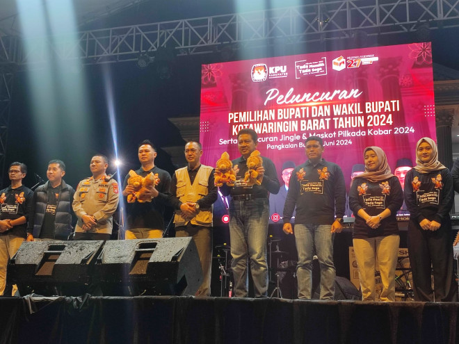 KPU Kobar Sukses Gelar Acara Peluncuran Pilkada Serentak Tahun 2024 