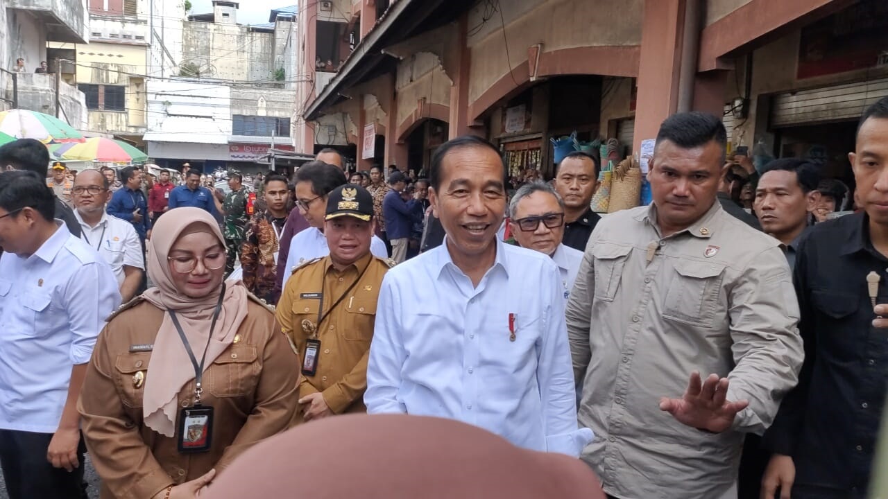 KUNJUNGI SAMPIT DAN KASONGAN-Jokowi Sebut Harga Pangan di Kotim dan Katingan Normal